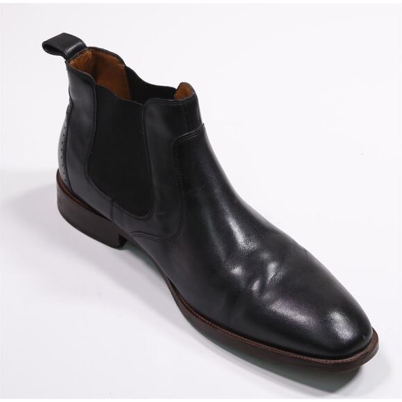 Johnston & Murphy Mens Black Ankle Chelsea Boots 11.5 M - Picture 7 of 11